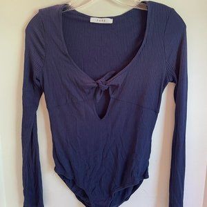 Fore Dark Purple Long Sleeve Bodysuit